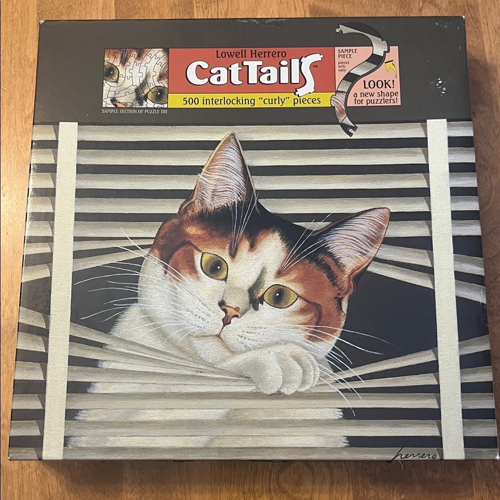 Vintage cat puzzles both complete Lowell Herrera & Mimi Vang Olsen art - Picture 3 of 8